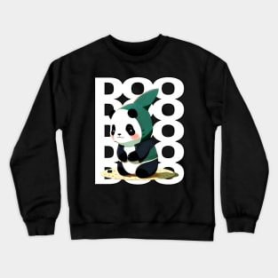 Panda Shark Doo Doo Doo Doo Doo Crewneck Sweatshirt